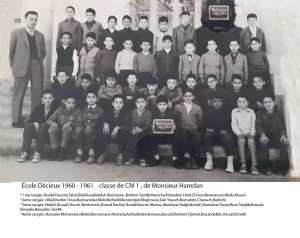 École Décieux CM1 1960 -1961