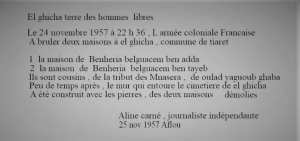 le calvaire e la famille  Benheria  à  El ghicha  Laghouat  pendant  l ocupation  francaise en Algerie