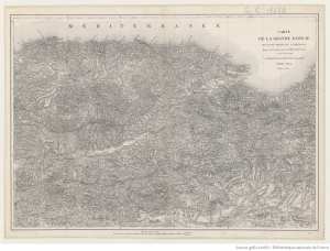 Carte de la Grande Kabylie et d'une partie de la Medjana... revue en 1885