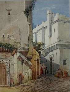 Tableau  Rue de la porte neuve à Alger