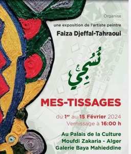 Exposition de l'artiste Faïza Djeffal-Tahraoui