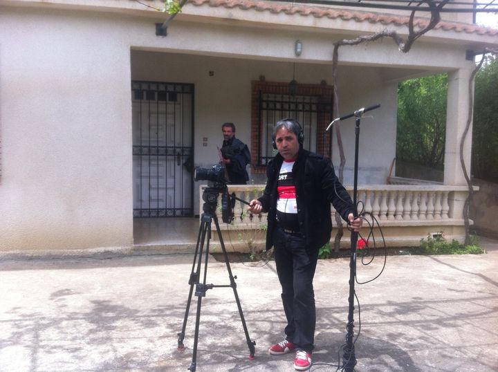 Réalisateur Larbi Mouhoub ,lors du Tournage de film Ndama 