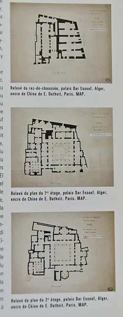 Relevés au sol du palais Dar Essouf