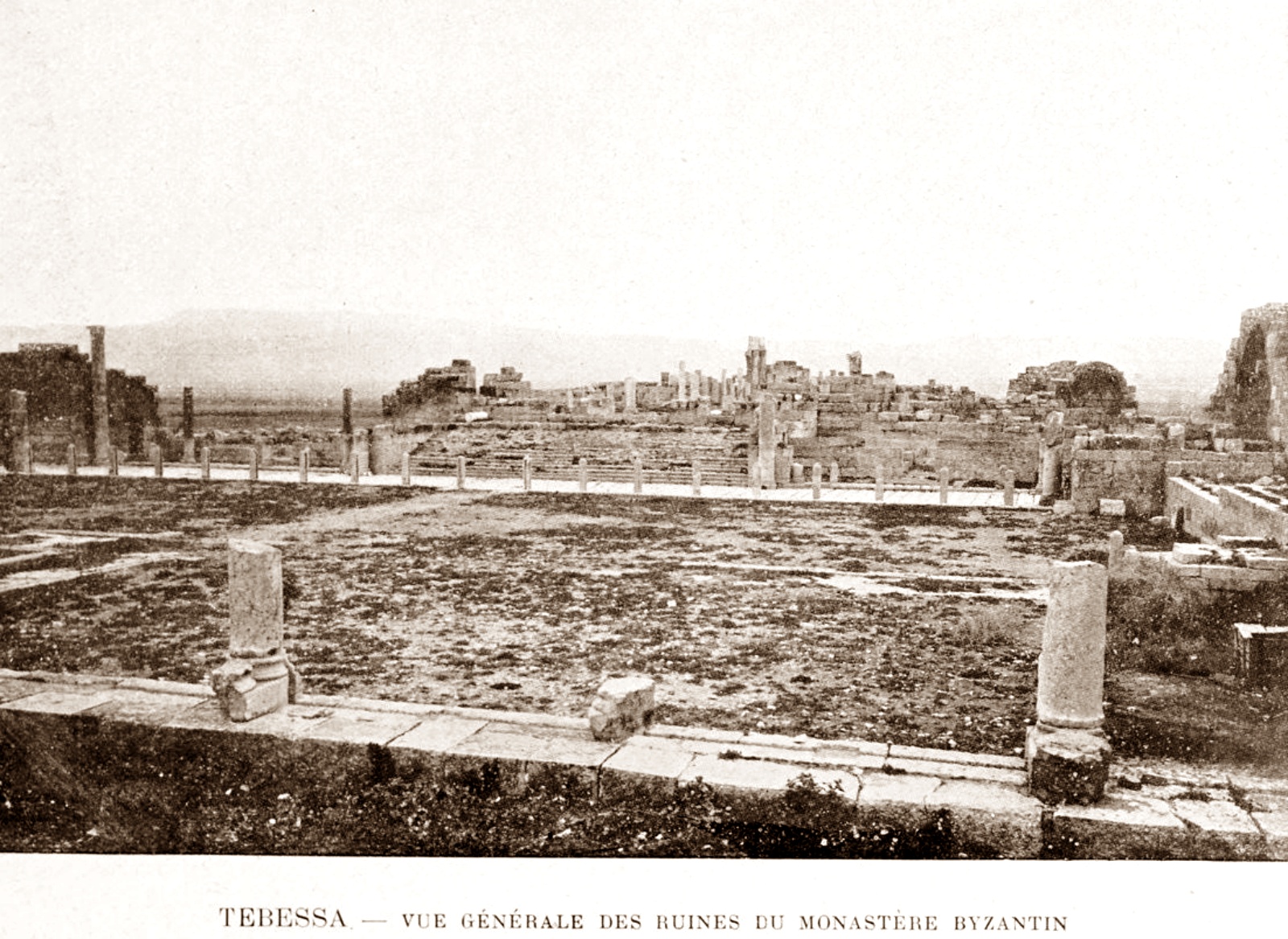 Vue générale du Monastère Byzantin de Tebessa