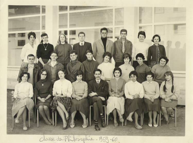 Classe de Philosophie 1959-1960 Collège de Slane Tlemcen