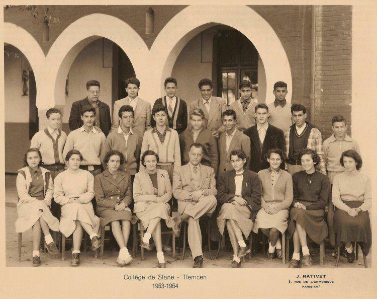 Classe 1953-1954 Collège de Slane Tlemcen