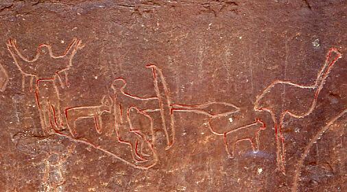 Gravures rupestres de Tyout