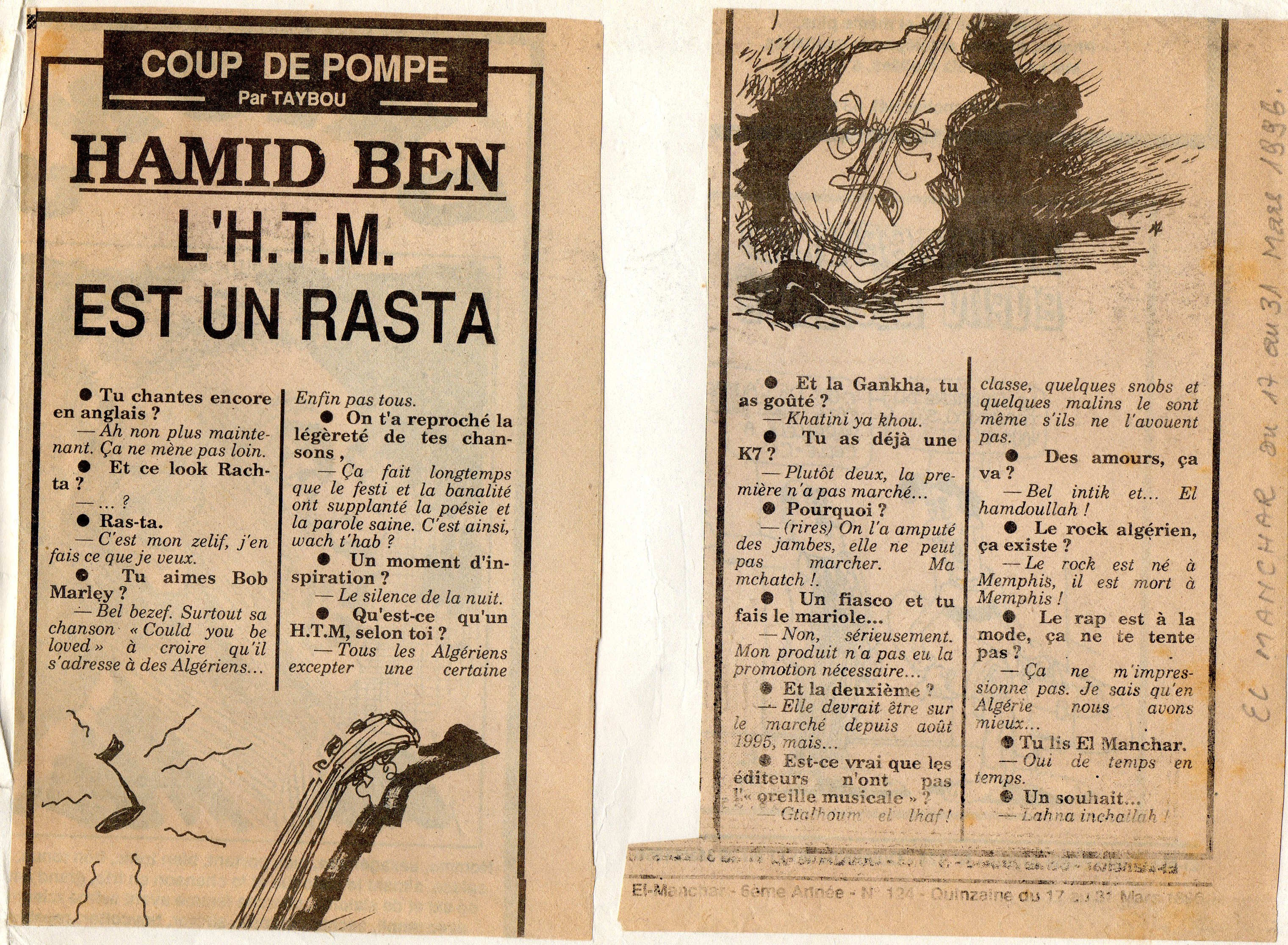 Hamid Benmeziane L'H.T.M. EST UN RASTA