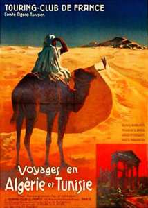affiche touristique colonial sur l'algérie