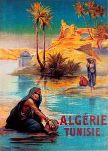 affiche touristique colonial sur l'algérie