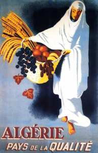 affiche touristique colonial sur l'algérie