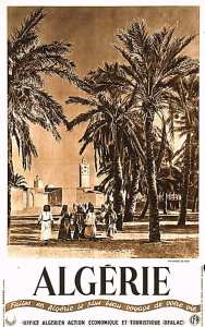 affiche touristique colonial sur l'algérie
