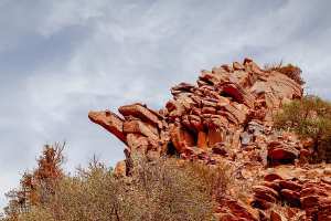 المنتزه الوطني لجبل عيسى: صخرة على شكل سلحفاة