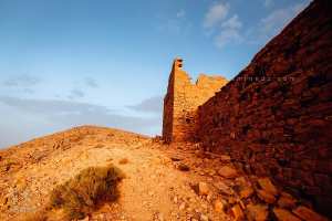 Exterieur Nord du Fort militaire Français au Djebel Aissa à 1500m  (Ain Sefra)