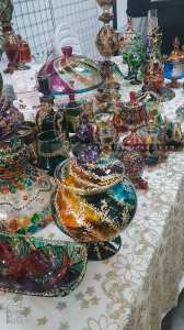 Divers travaux d'artisanat sur verre