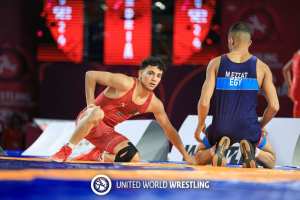 عبد الغاني عيد  يحرز ذهبية وزن 55 كلغ 🥇