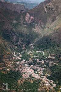 Depuis Azro N'thor, vue panoramique sur la commune d'Illiten et ses villages