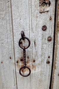 Verrou de porte ancienne