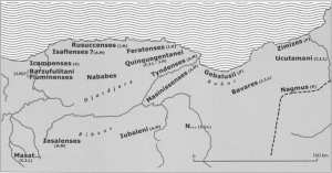 Carte des tribus kabyles antique