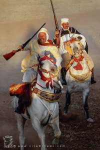 فرسان وعدة تامسنا في لحظة انطلاق - وعدة تامسنا (بلدية الحساسنة، ولاية سعيدة) ماي 2015