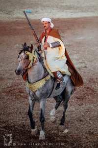Un cavalier chevronné lors de la Waada de Tamesna (Commune El Hassasna, Wilaya de Saida) Mai 2015