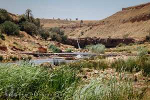 Cascades et Oued Hounet par un joli jour ensoleillé, Commune de Hounet, Wilaya de Saïda