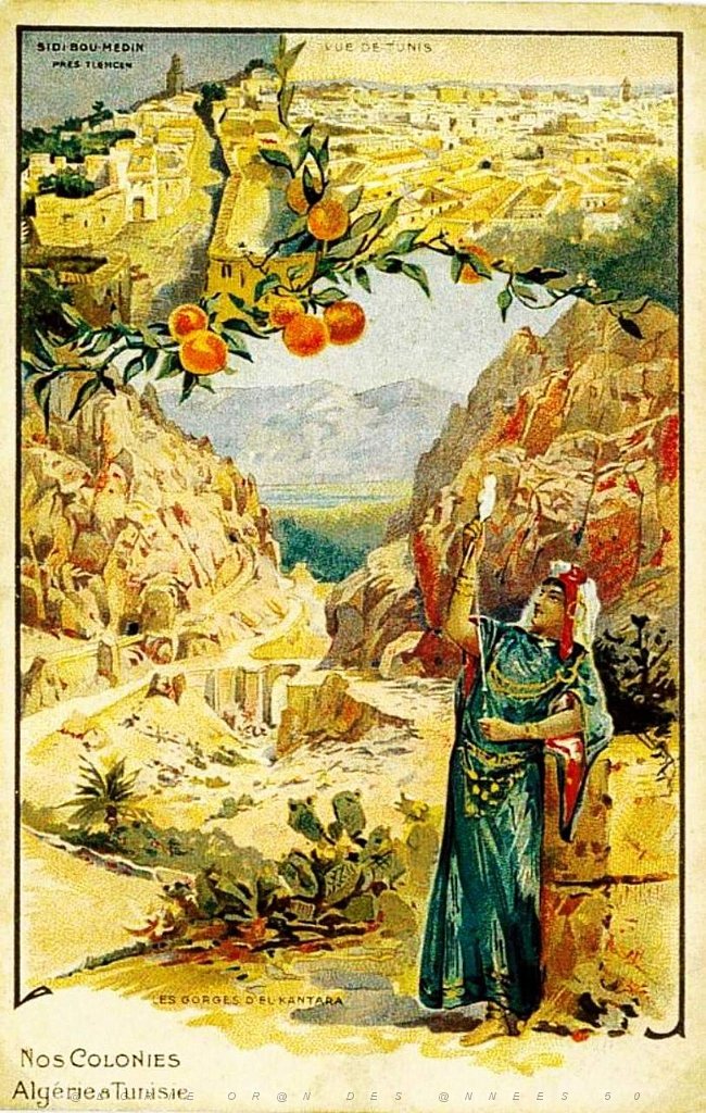 affiche touristique colonial sur l'algérie