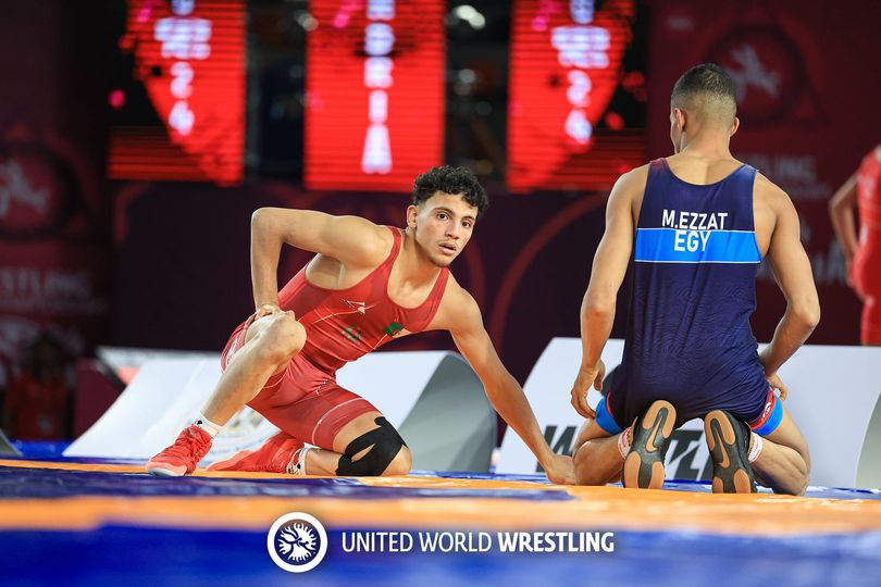 عبد الغاني عيد  يحرز ذهبية وزن 55 كلغ 🥇