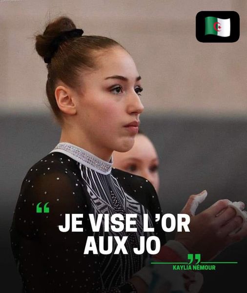 Kaylia Némour veut offrir une médaille d'or à l'Algérie aux JO de Paris 2024.