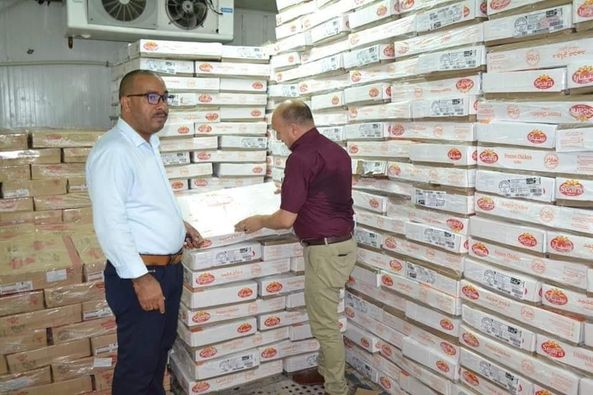 #صور تواصل عملية تزويد السوق بالدجاج المستورد