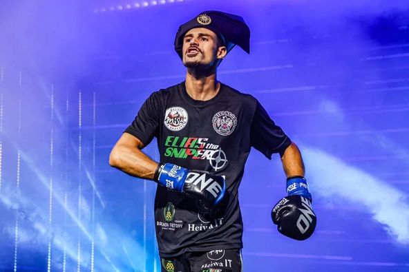 Le Kick-boxer algérien Elias Mahmoudi (26 ans)