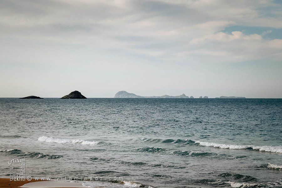 Les îles Habibas, vues du Cap Blanc