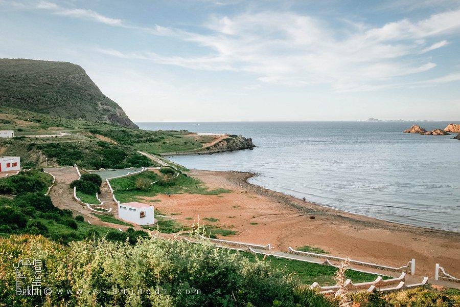 La plage de Madagh 2 avant la construction du port