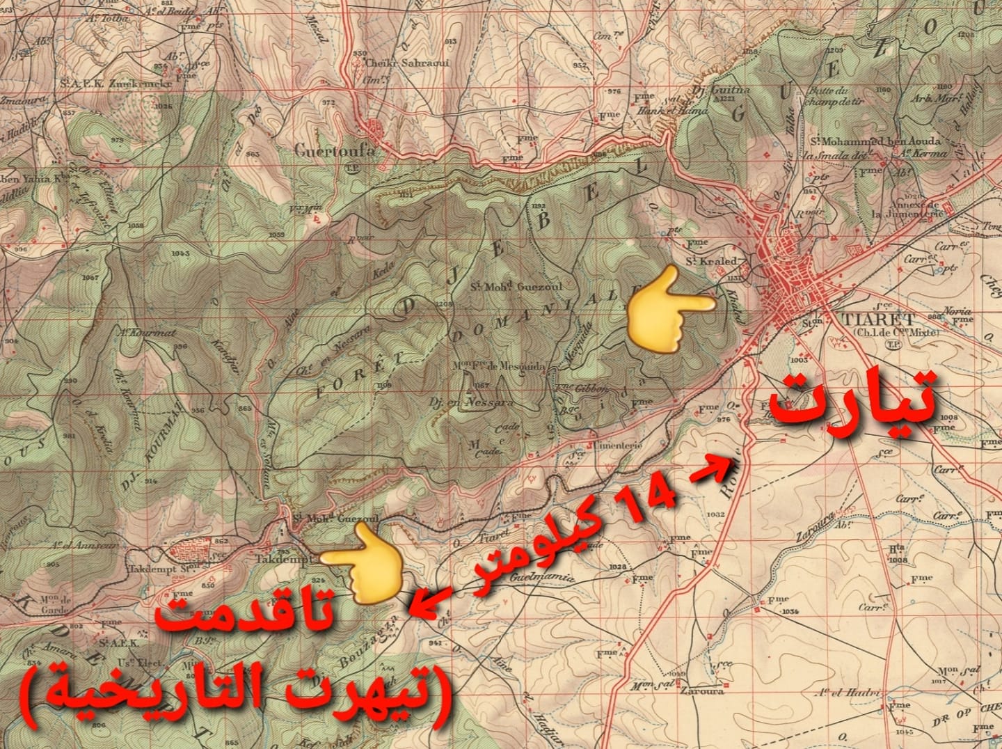 كلمة تاقدمت ( = القديمة)