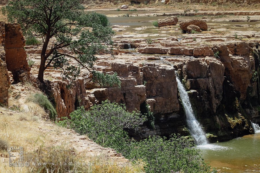 Vue panoramique sur les cascades de Hounet, Commune de Hounet, Wilaya de Saïda