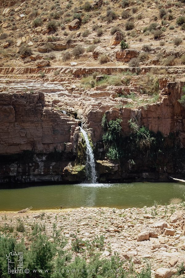 منظر بانورامي لشلالات هونة، بلدية هونة، ولاية سعيدة