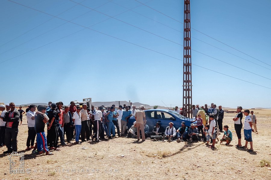 Groupe de musiciens à la Waada, Commune de Hounet, Wilaya de Saïda, Waada de Hounet, Mai 2015