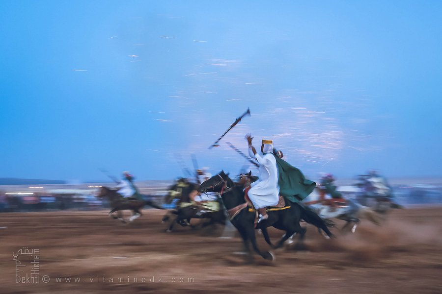 الفانتازيا، فرسان بسرعات عالية، وعدة الڨور، ولاية تلمسان، أكتوبر 2016