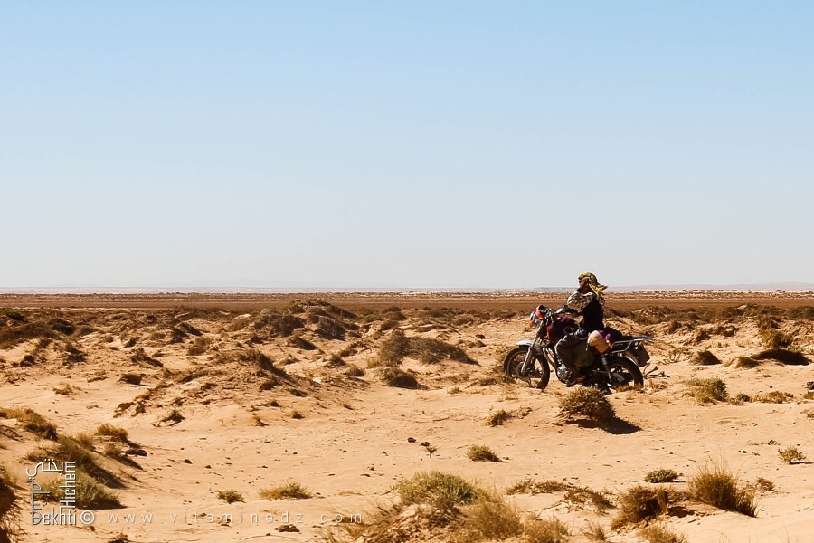 Berger en moto à Chott Echergui : L’épreuve du désert et la quête d’eau