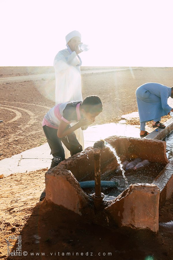 بئر ماء في قلب صحراء معموَرة، جنوب ولاية سعيدة، على طريق شط الشرڨي