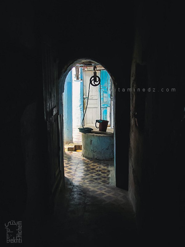 Puits au cœur d'une maison traditionnelle tlemcénienne (Derb Sensla, Médina de Tlemcen)