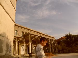 mosquée au cours de construction