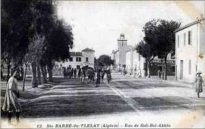 Rue de Sidi Belabbes à Sainte Barbe du Tlelat (Oran)