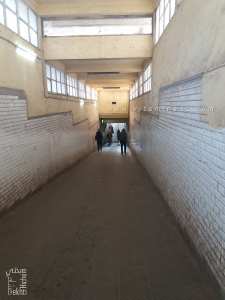 Tunnel à l'intérieur de L’hôpital du Plateau à Oran