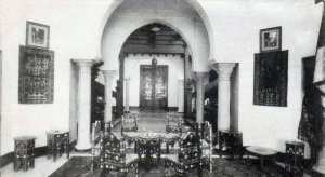 Le Hall du Palace Hôtel à Biskra