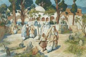 Peintre Frederick Arthur BRIDGMAN