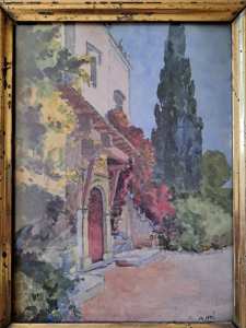 Le parc de Galland , Alger , Aquarelle signée , Fin XIX°/Début XX°