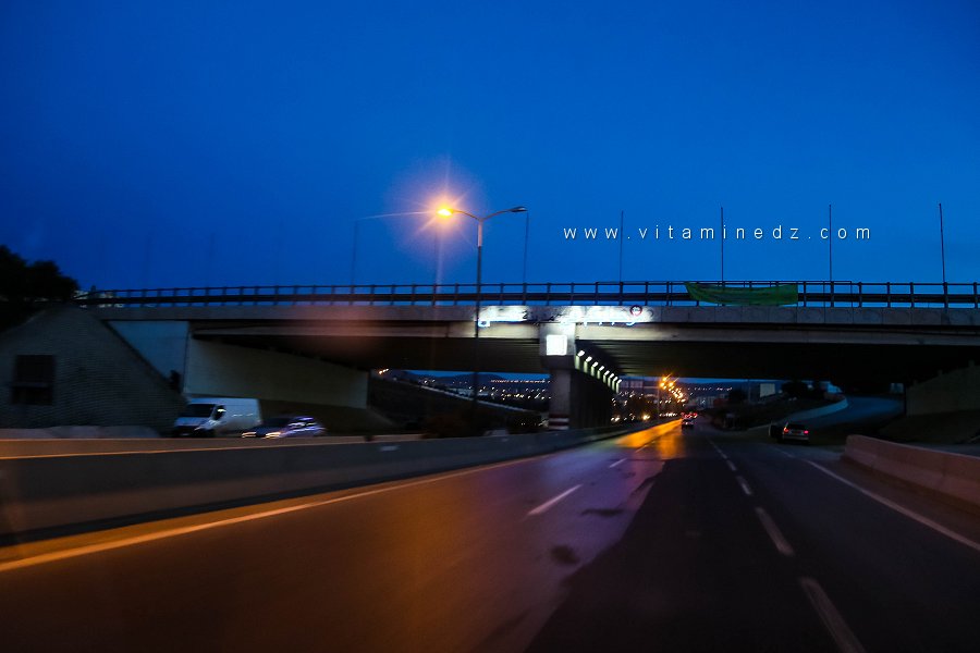 Entrée Tlemcen (Koudia) en passant sous l'autoroute Est Ouest