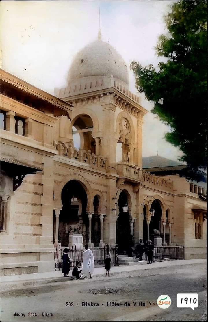 Ancienne Mairie de Biskra (Hôtel de Ville) en 1910