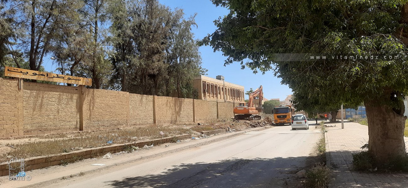 Elargissement de la route menant vers Abou-Tachefine